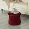 Fabulaxe 16 W, 14 H, Velvet, MDF Wood, Red QI004182.RD - alternate 3